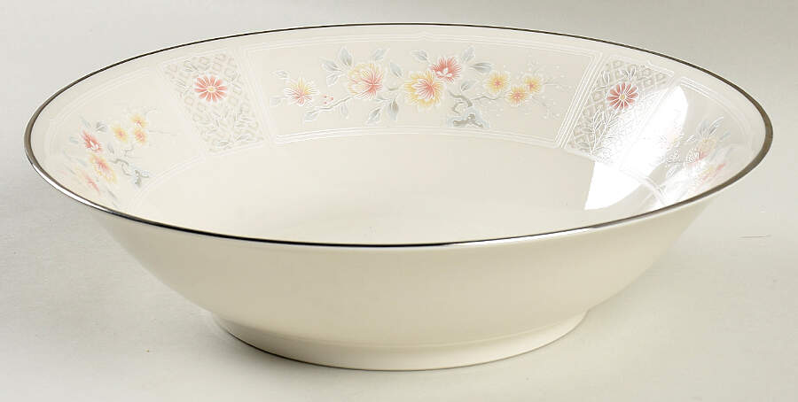 Tracery 9" Round Vegetable Bowl by Noritake-1