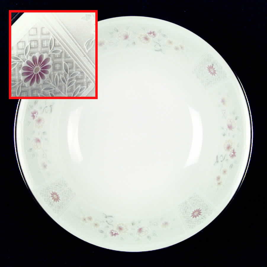Tracery 8" Round Vegetable Bowl by Noritake-1
