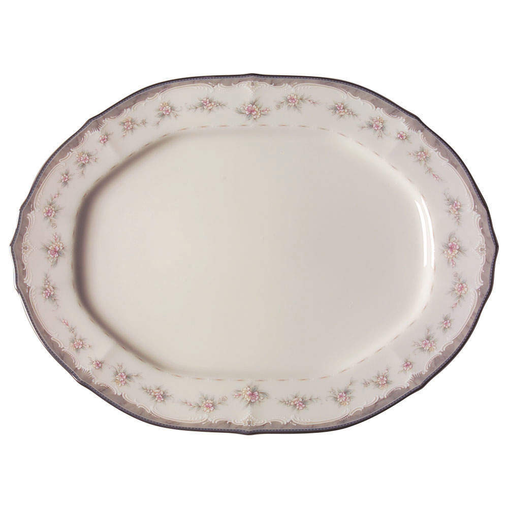 Traviata 14" Oval Serving Platter by Noritake-1