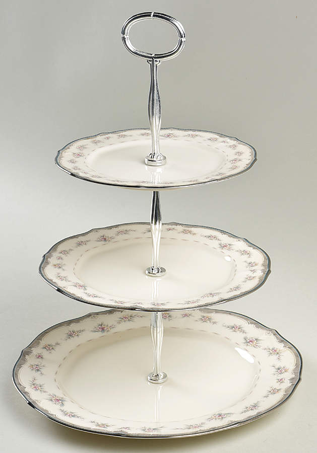 Traviata 3-Tiered Serving Tray (DP, SP, BB) by Noritake-1