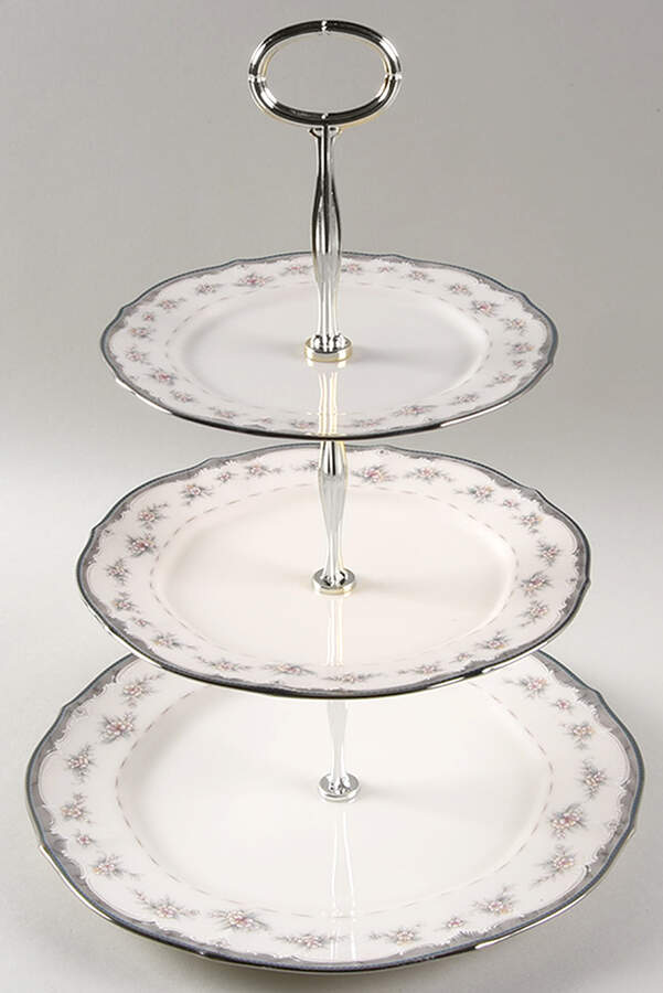 Traviata 13 7/8"-14 1/4" 3-Tiered Serving Tray(DP,SP,BB) HC by Noritake-1
