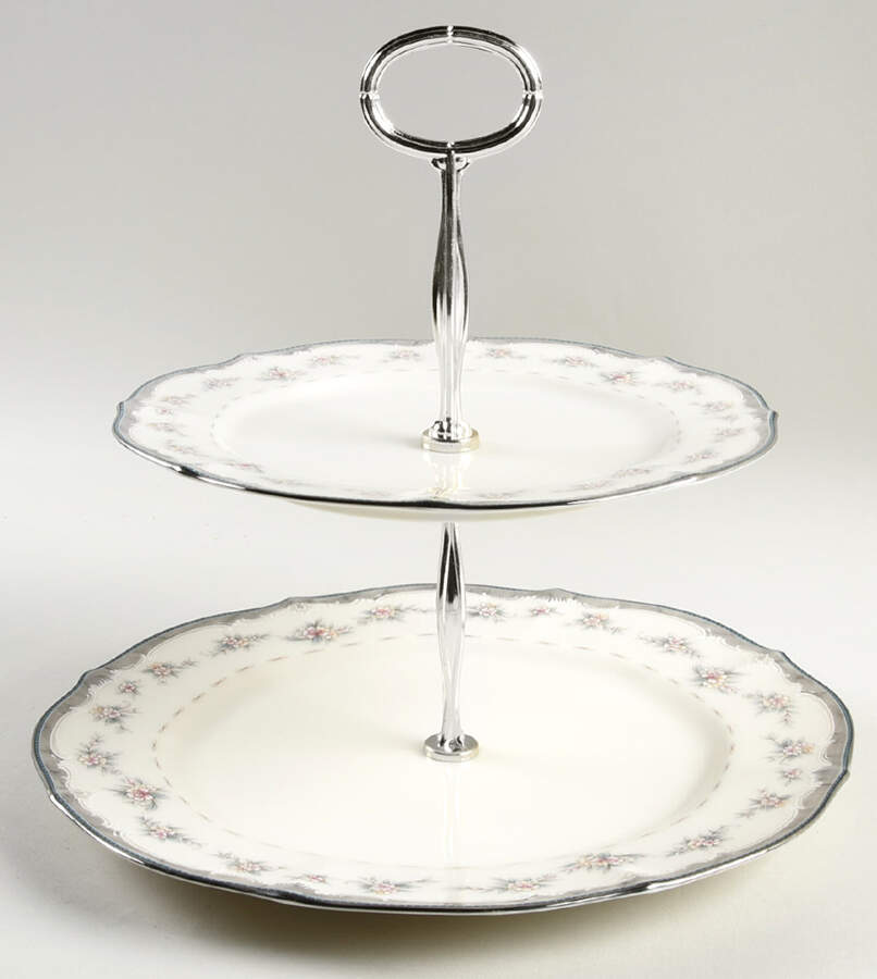 Traviata 6 5/8"-10"  2 Tiered Serving Tray (Dp, Sp) HC by Noritake-1