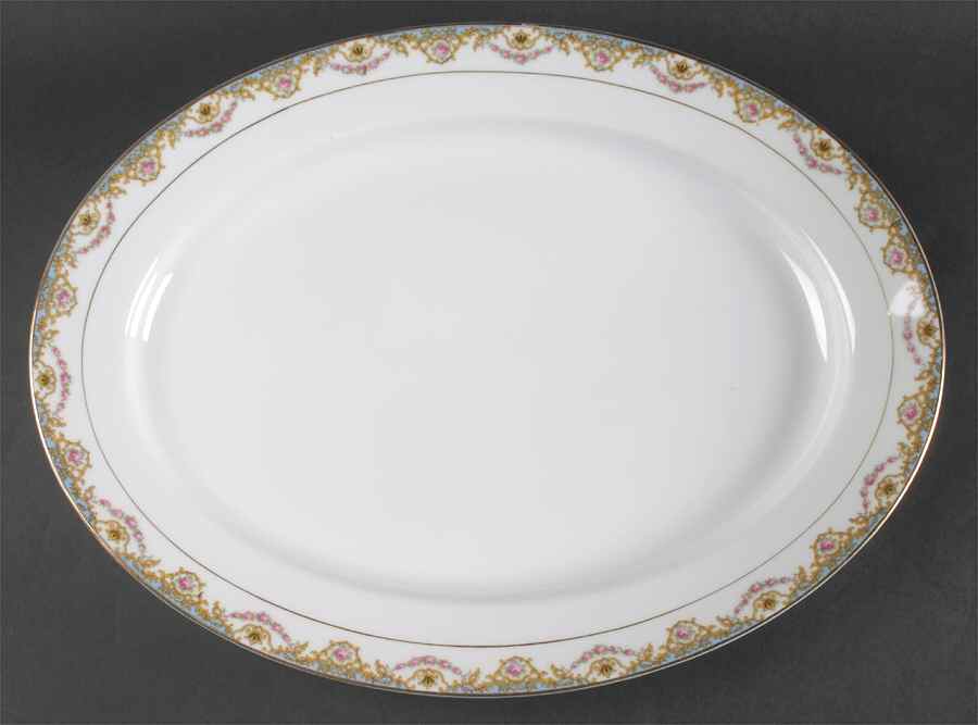 Traymore 16" Oval Serving Platter by Noritake-1