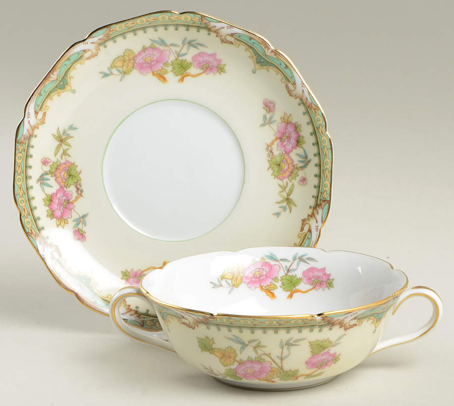 Tremont (86195) Flat Cream Soup Bowl & Saucer Set by Noritake-1