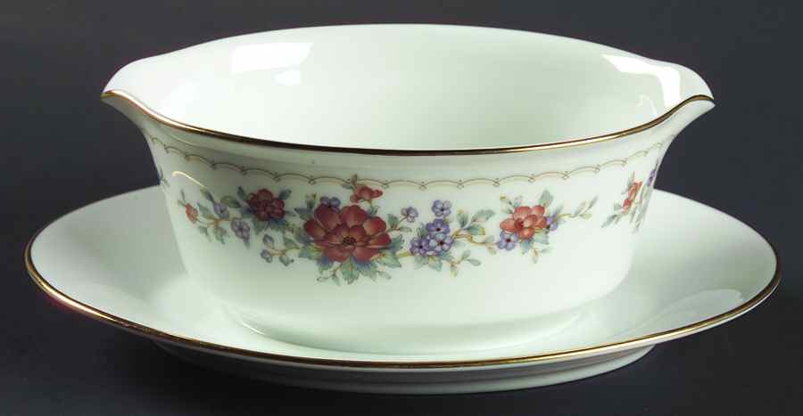 Tremont (3081) Gravy Boat with Attached Underplate by Noritake-1