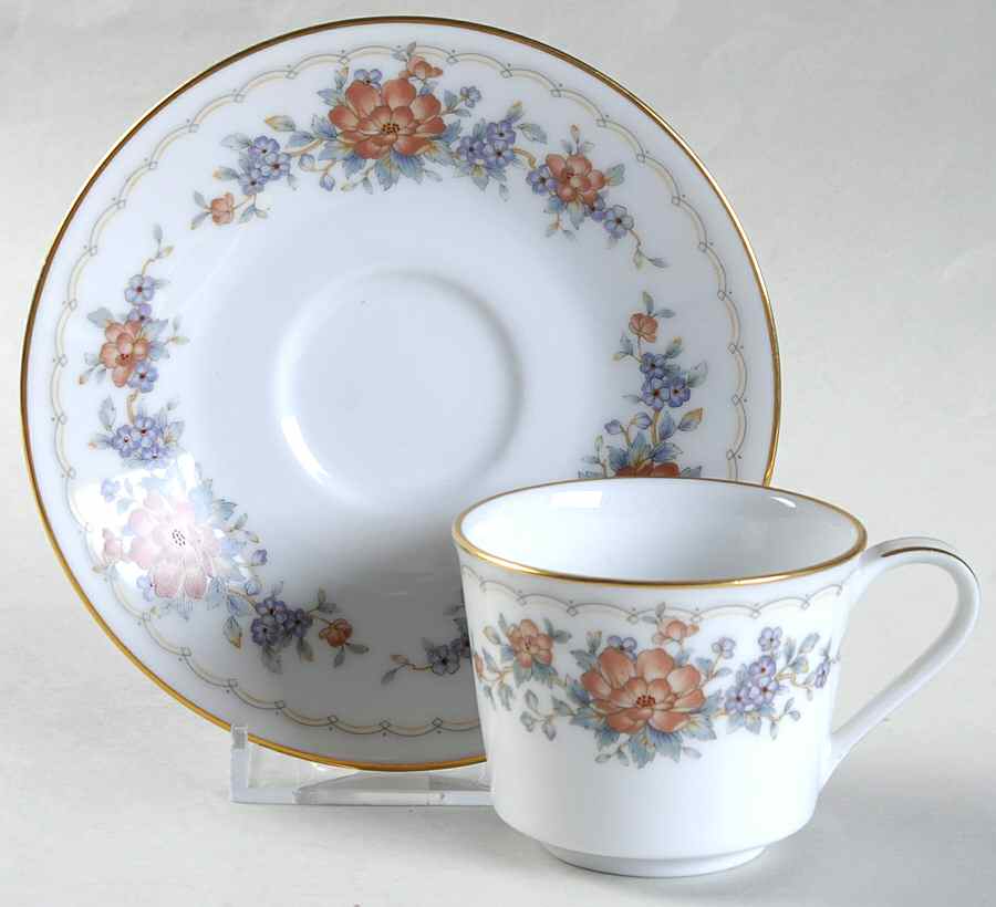 Tremont (3081) Footed Demitasse Cup & Saucer Set by Noritake-1