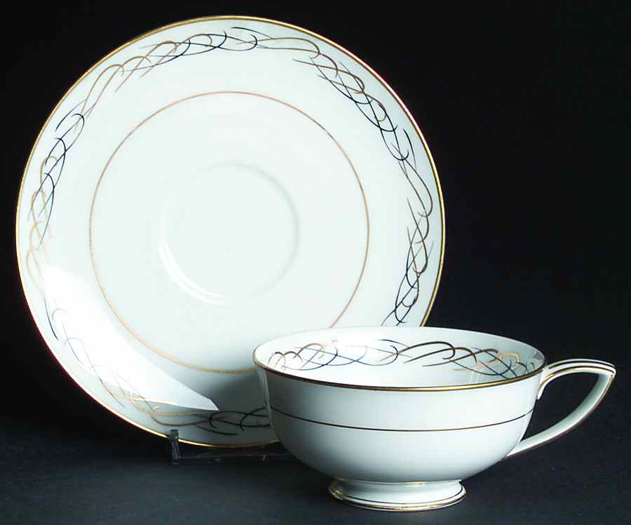 Trent Footed Cup & Saucer Set by Noritake-1