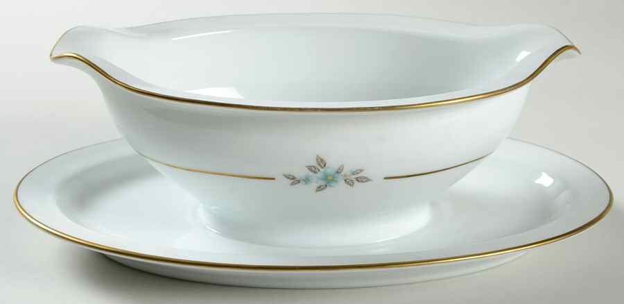 Trio Gravy Boat with Attached Underplate by Noritake-1