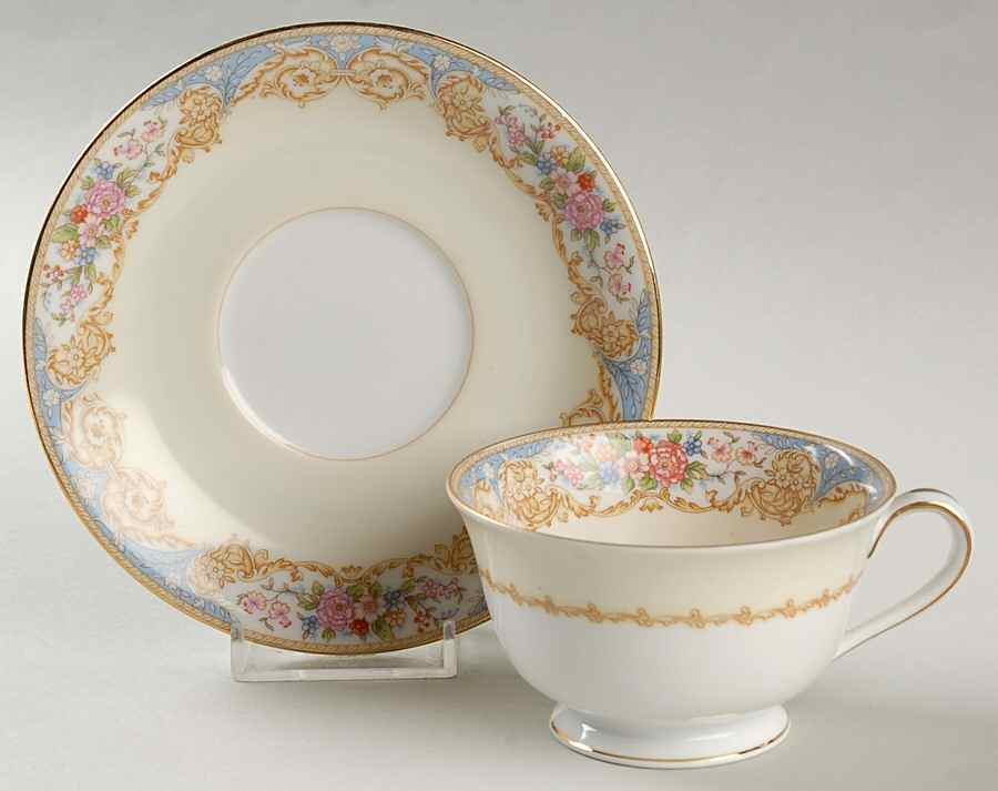 Triosin Footed Cup & Saucer Set by Noritake-1