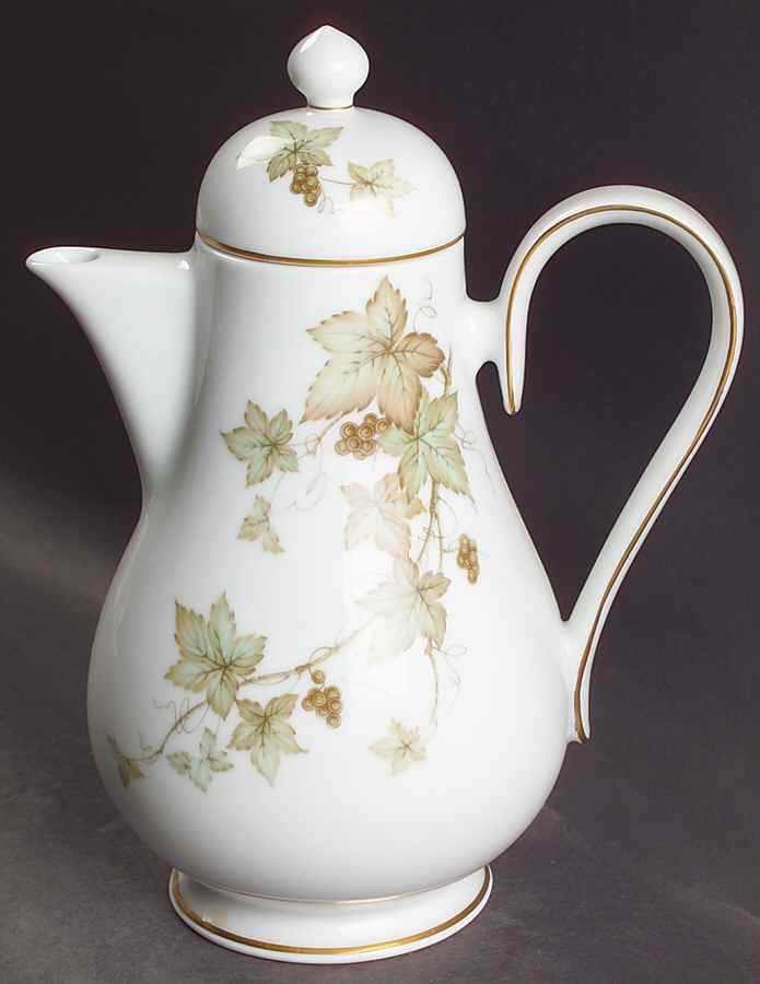 Trailing Ivy Coffee Pot & Lid by Noritake-1