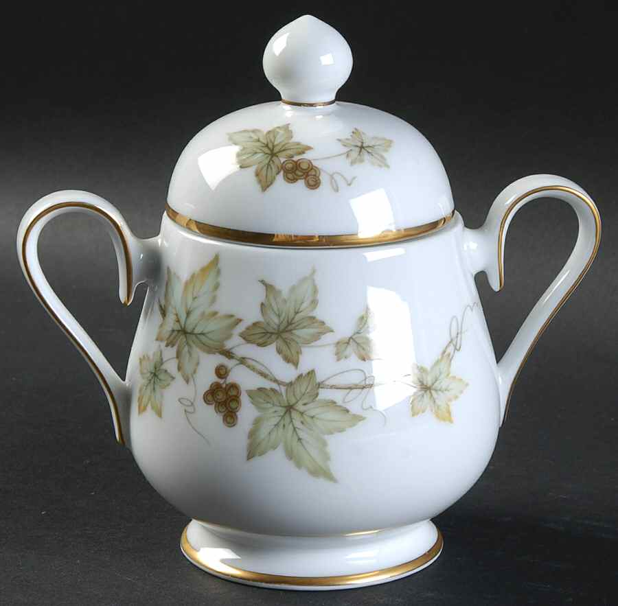 Trailing Ivy Sugar Bowl & Lid by Noritake-1