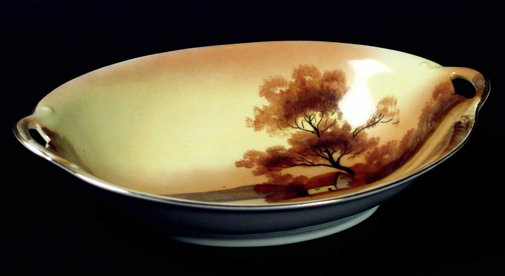 Tree In The Meadow 9" Oval Vegetable Bowl by Noritake-1