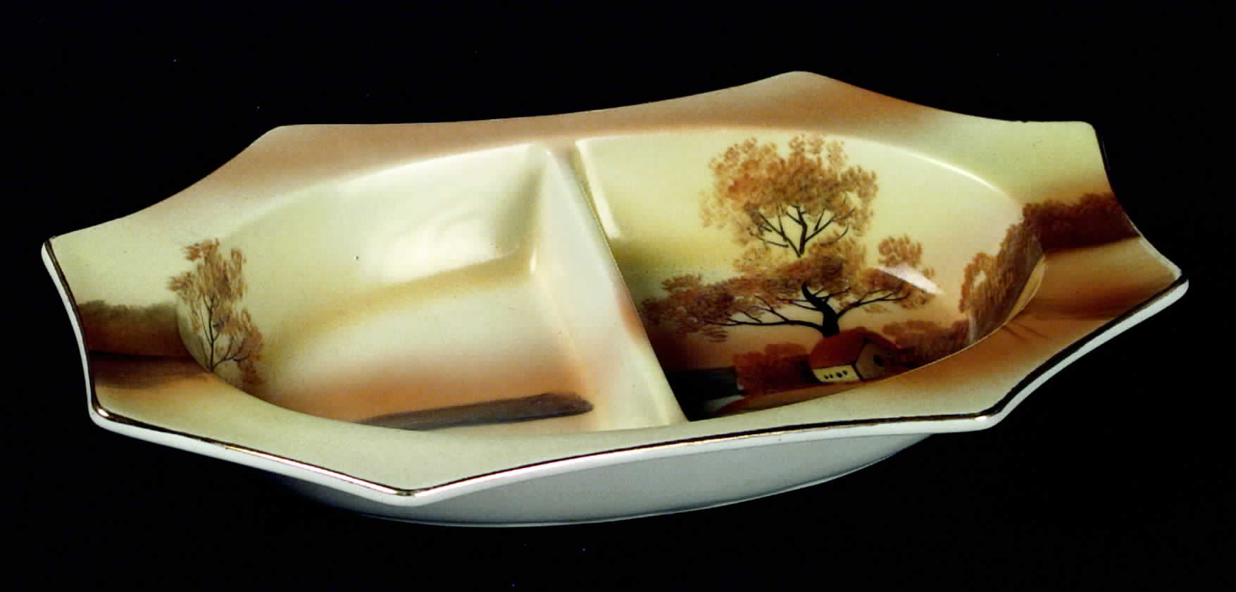 Tree In The Meadow 2-Part Relish by Noritake-1