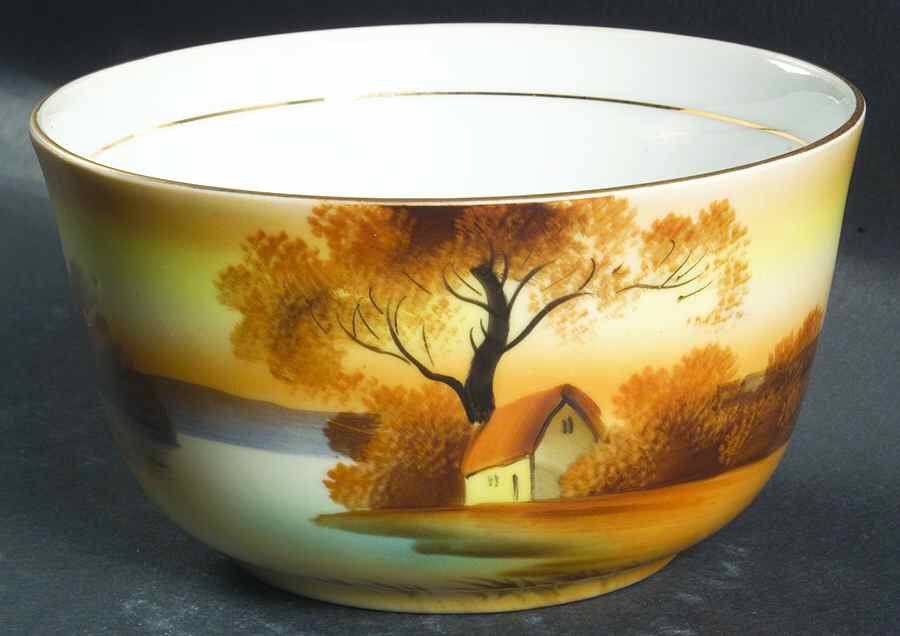 Tree In The Meadow Cranberry Bowl by Noritake-1