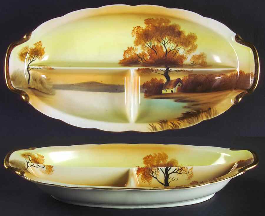Tree In The Meadow 3-Part Relish by Noritake-1