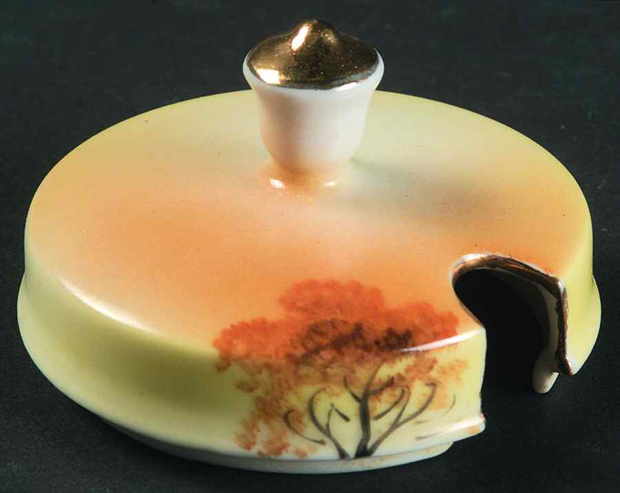 Tree In The Meadow Lid for Mustard Jar by Noritake-1