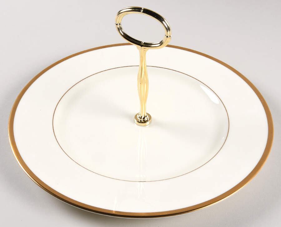 Troy Round Serving Plate with Center Handle (Dp) Hc by Noritake-1