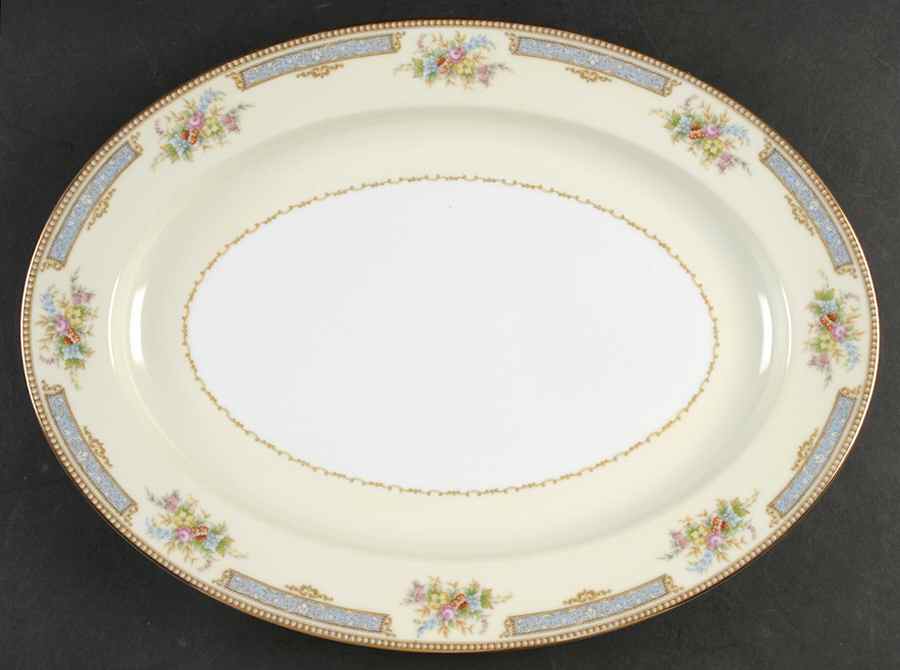 Troyon 16" Oval Serving Platter by Noritake-1
