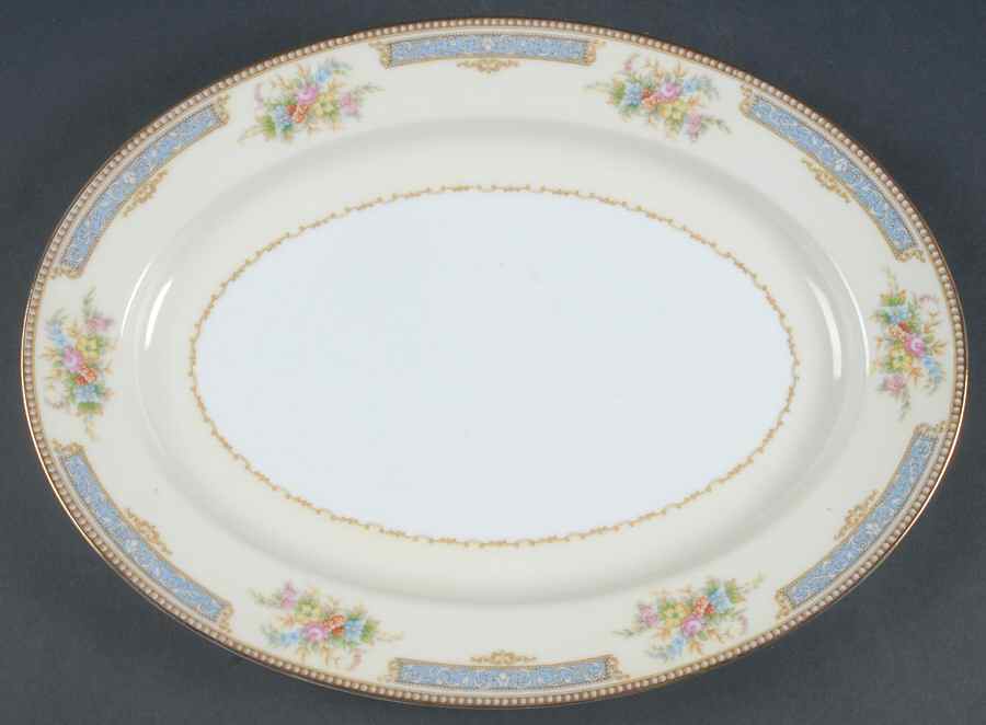 Troyon 13" Oval Serving Platter by Noritake-1
