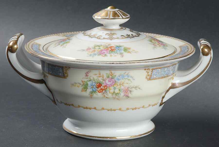 Troyon Sugar Bowl & Lid by Noritake-1