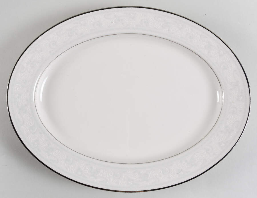 Trudy 13" Oval Serving Platter by Noritake-1