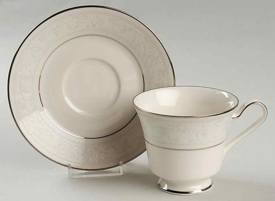 Trudy Footed Cup & Saucer Set by Noritake-1