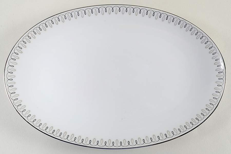 Tudor 12" Oval Serving Platter by Noritake-1