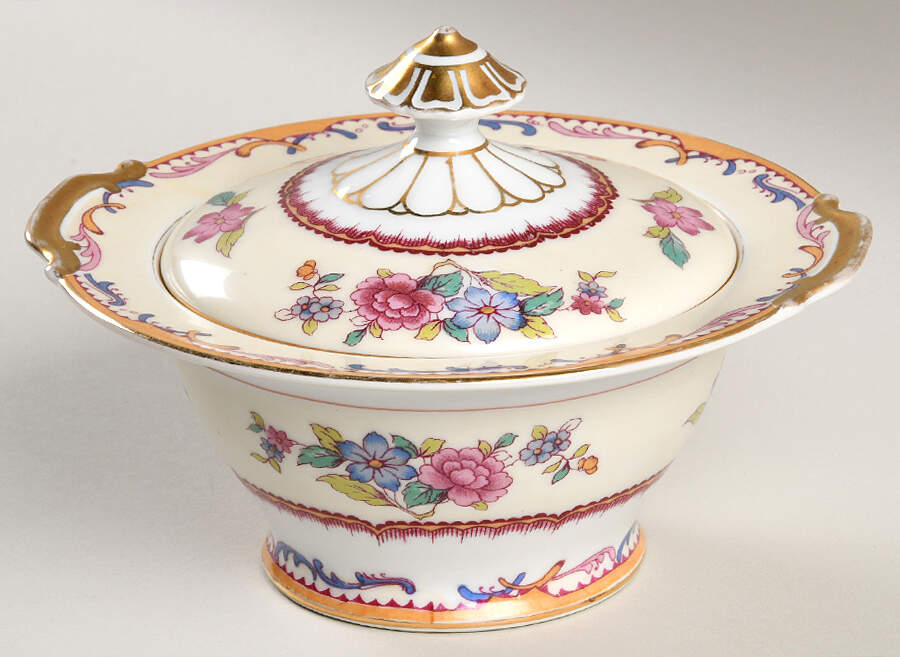 Tudor Sugar Bowl & Lid by Noritake-1