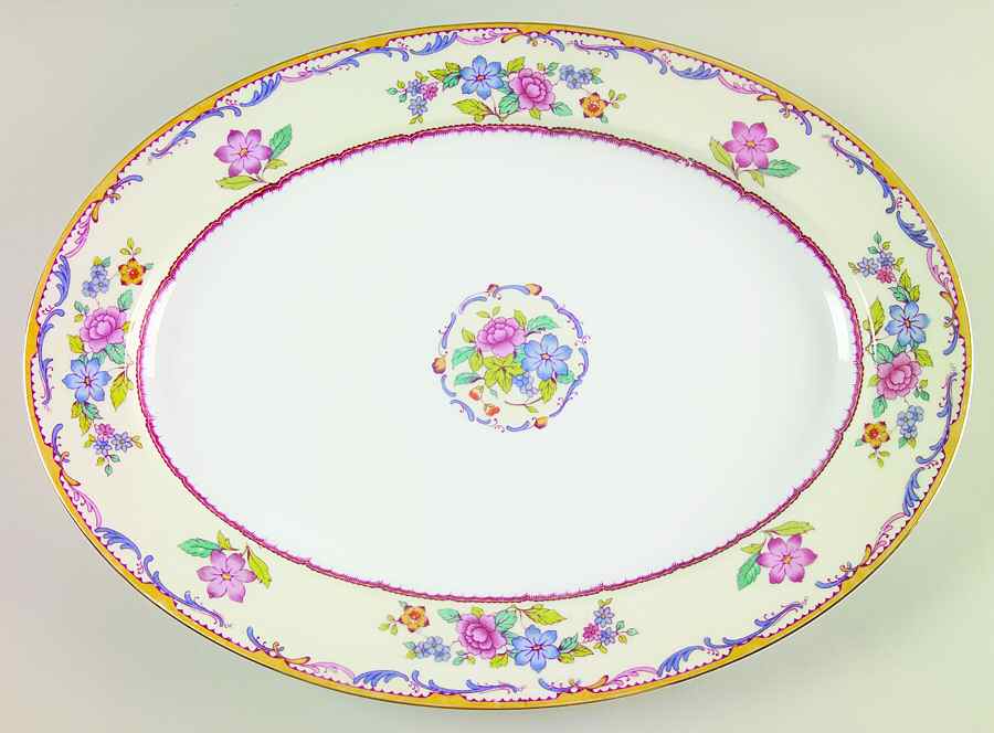 Tudor 16" Oval Serving Platter by Noritake-1