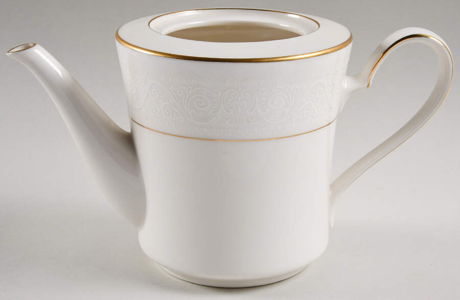 Tulane Teapot No Lid by Noritake-1