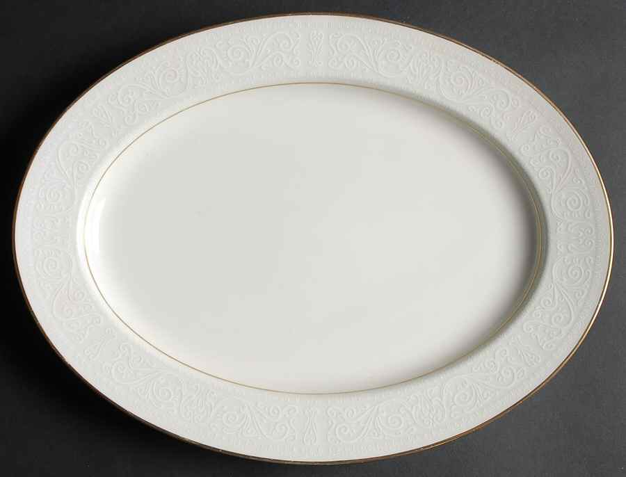 Tulane 13" Oval Serving Platter by Noritake-1