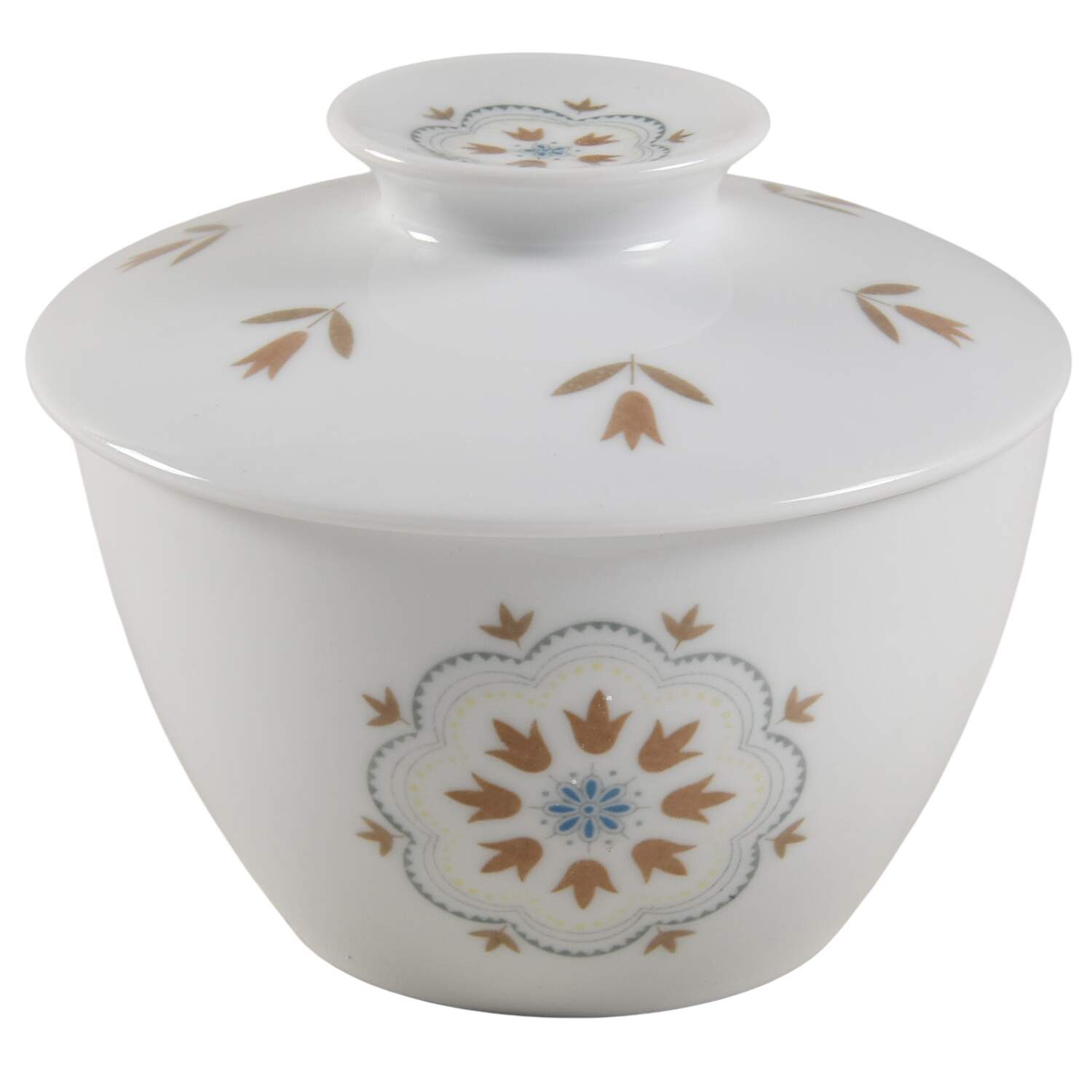 Tuliptime Sugar Bowl & Lid by Noritake-1