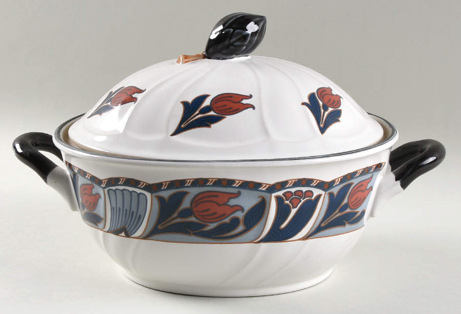 Tulip Ridge Oval Covered Vegetable by Noritake-1