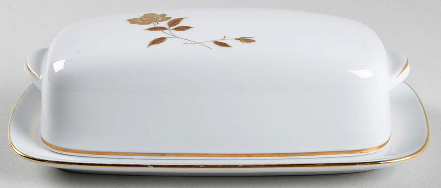 Tudor Rose 1/4 Lb Covered Butter by Noritake-1