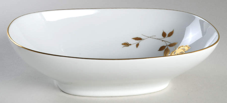 Tudor Rose 9" Oval Vegetable Bowl by Noritake-1