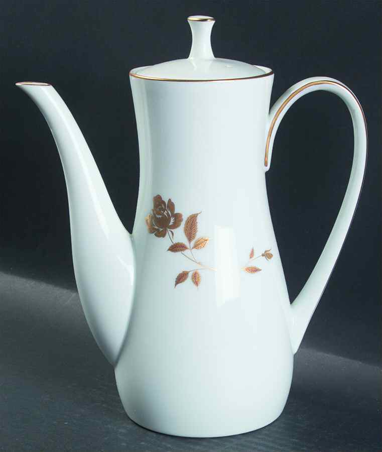 Tudor Rose Coffee Pot & Lid by Noritake-1