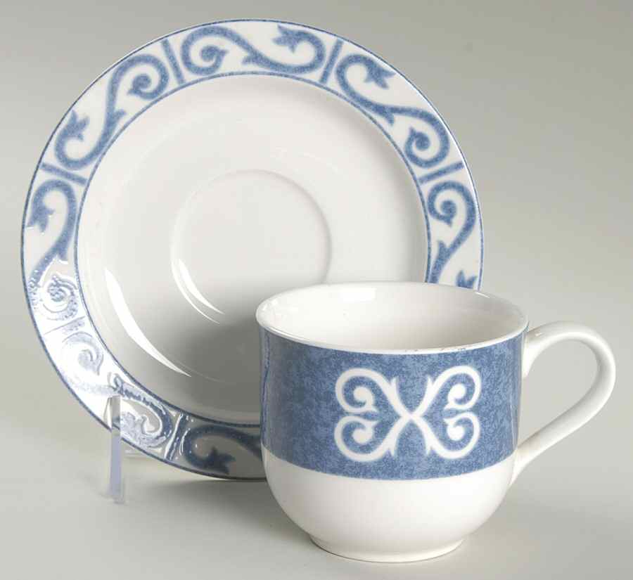 Twilight Melody Flat Cup & Saucer Set by Noritake-1