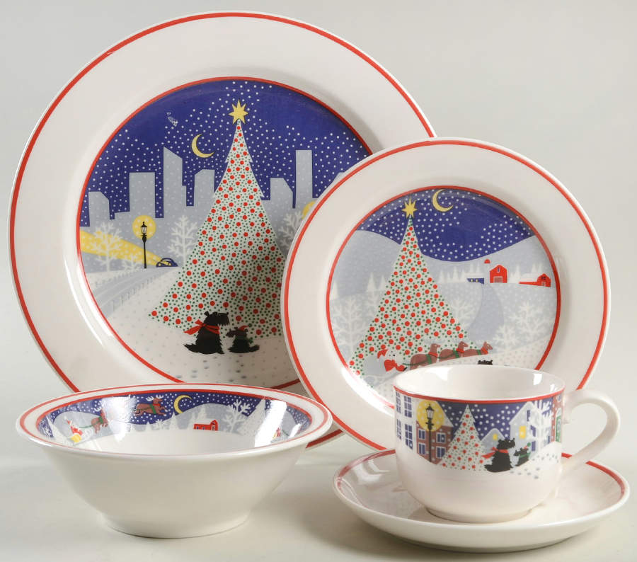 Twas The Night Before Christmas (#8100) 5 Piece Place Setting by Noritake-1