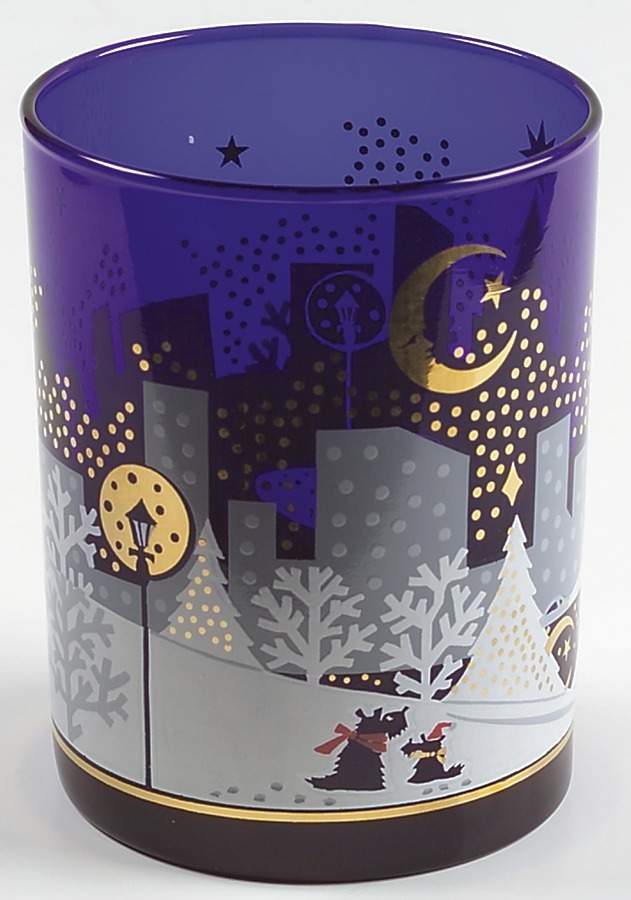 Twas The Night Before Christmas (#8100) 14 Oz Glassware Double Old Fashioned by Noritake-1
