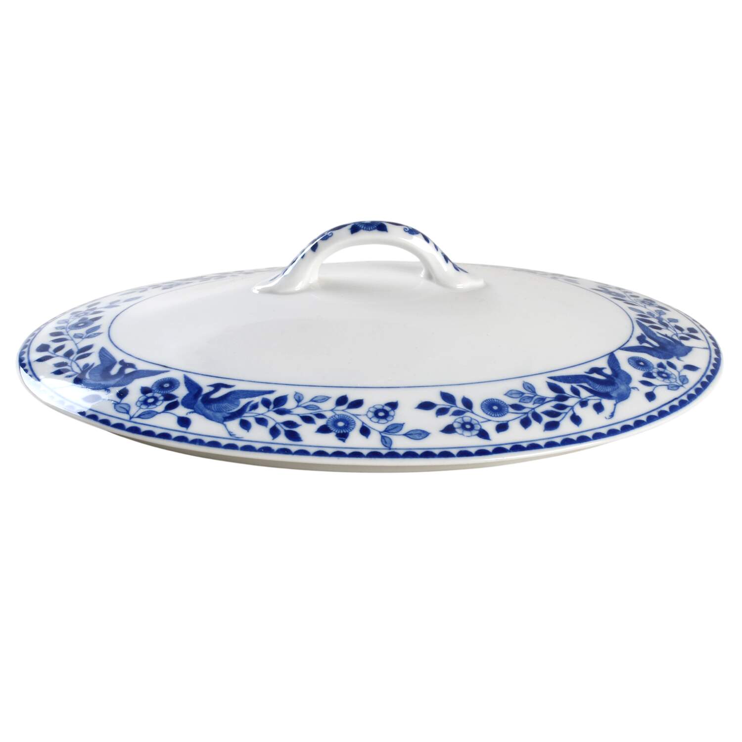 Twin Phoenix Lid for Oval Vegetable by Noritake-1