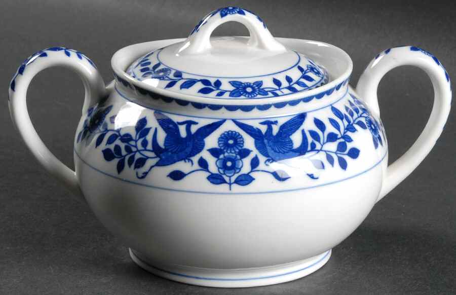 Twin Phoenix Sugar Bowl & Lid by Noritake-1
