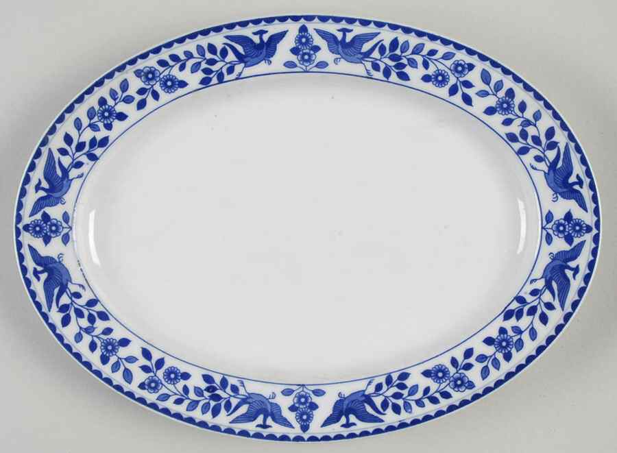 Twin Phoenix 10" Oval Serving Platter by Noritake-1