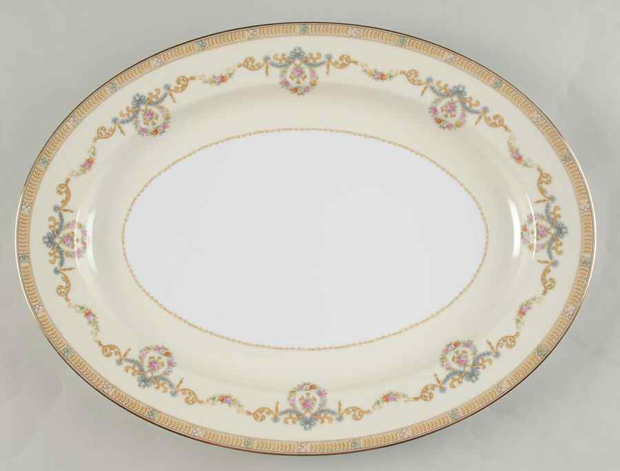 Tybalt 16" Oval Serving Platter by Noritake-1