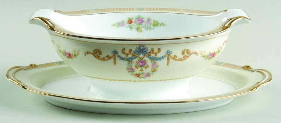 Tybalt Gravy Boat with Attached Underplate by Noritake-1