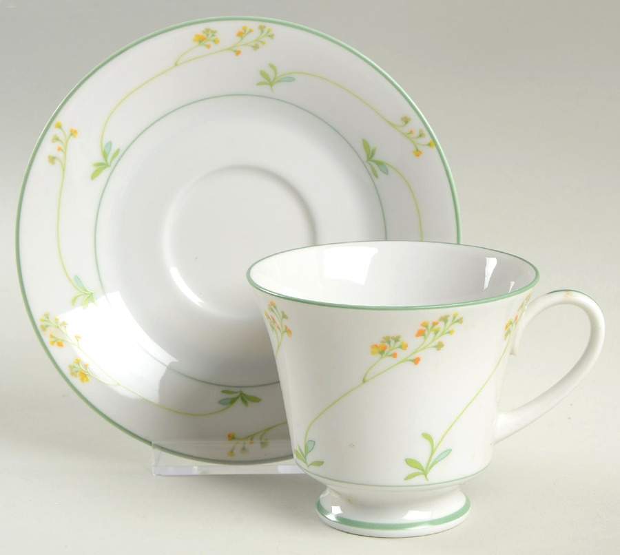 Upbeat Footed Cup & Saucer Set by Noritake-1