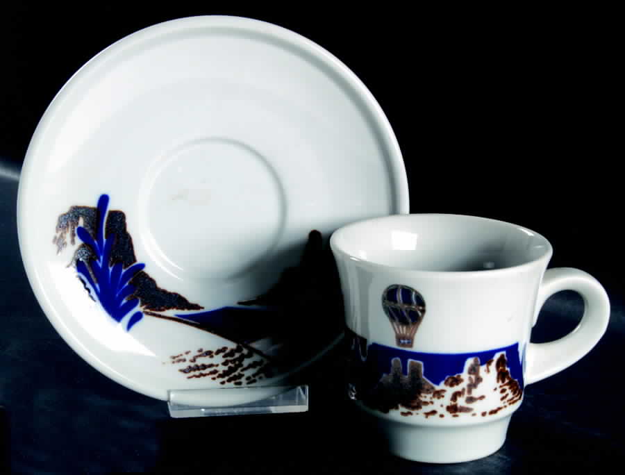 Up Up & Away Flat Cup & Saucer Set by Noritake-1
