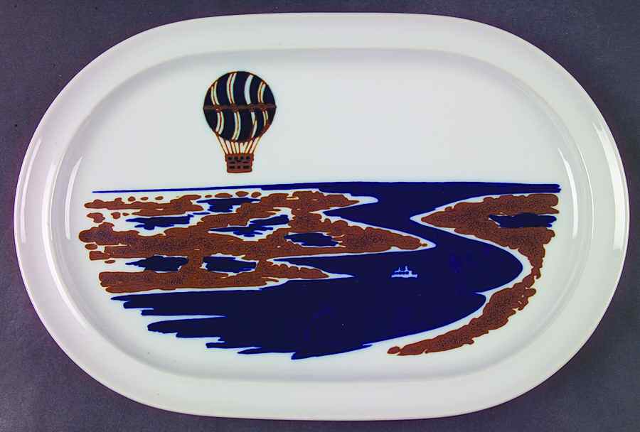 Up Up & Away 14" Oval Serving Platter by Noritake-1