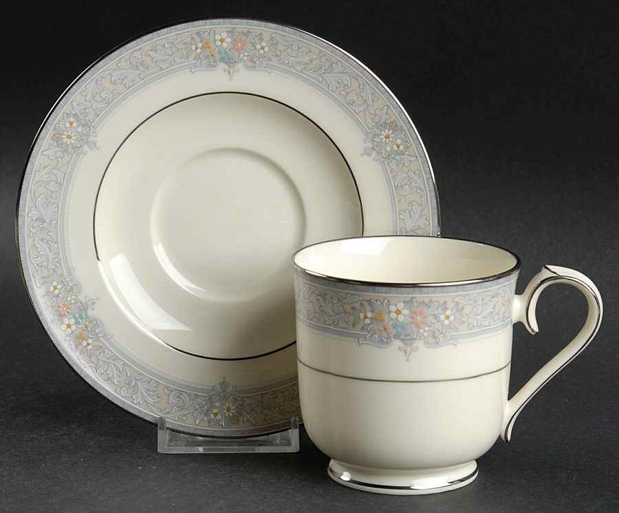 Van Buren Footed Cup & Saucer Set by Noritake-1