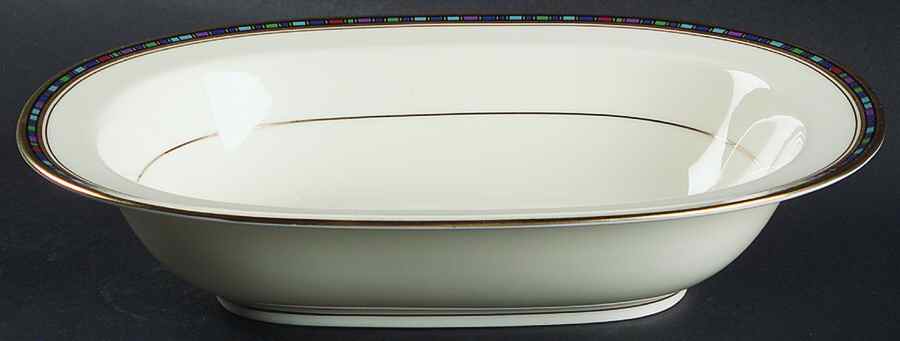 Vancouver Gold 10" Oval Vegetable Bowl by Noritake-1
