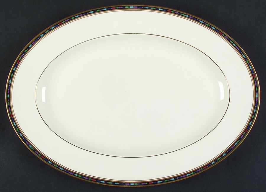 Vancouver Gold 14" Oval Serving Platter by Noritake-1